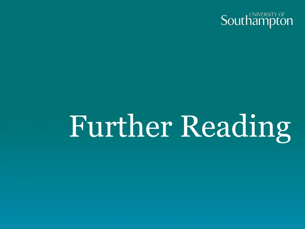 further reading