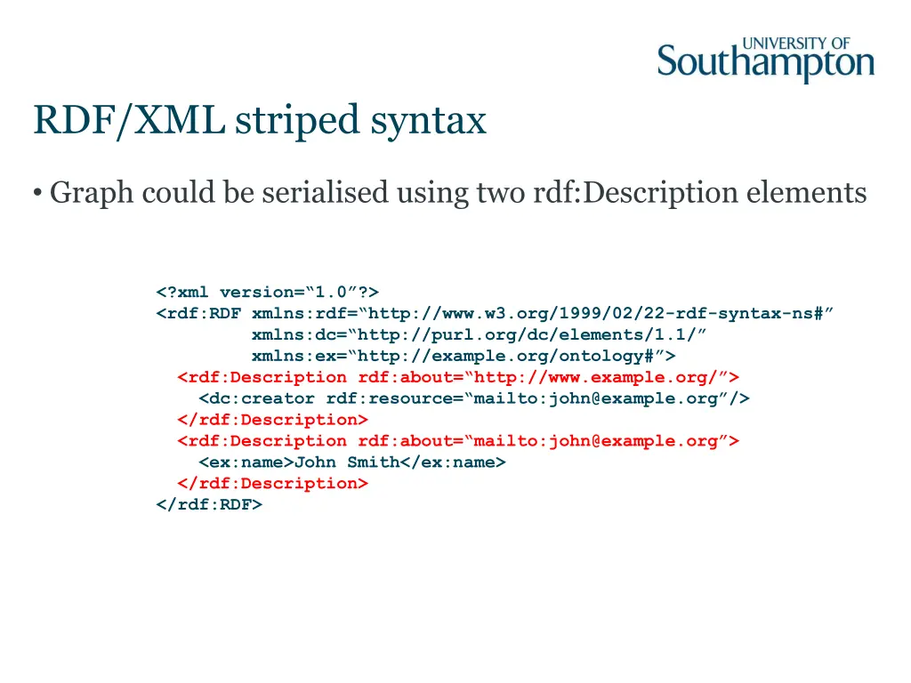 rdf xml striped syntax 1