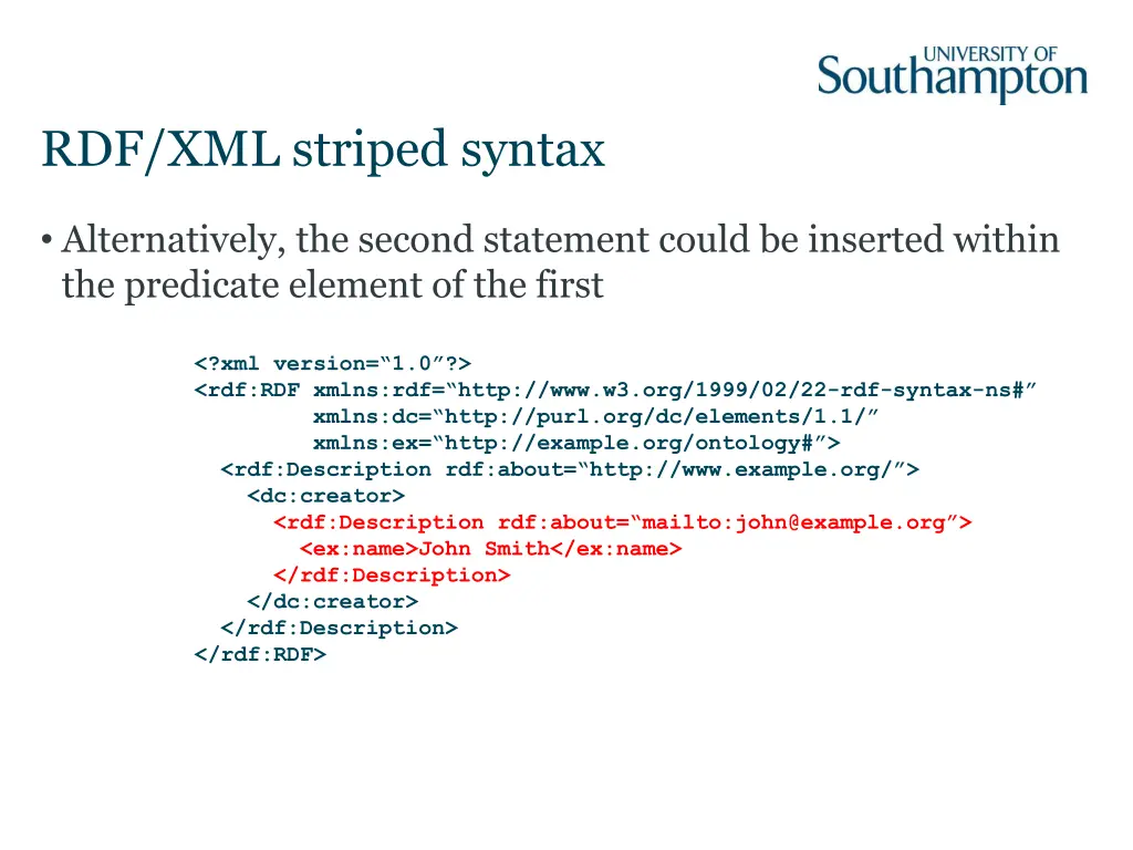 rdf xml striped syntax 2