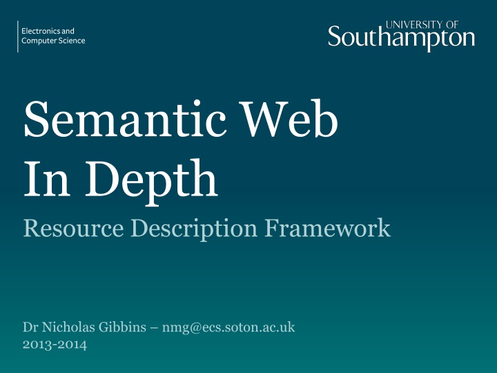 semantic web in depth resource description