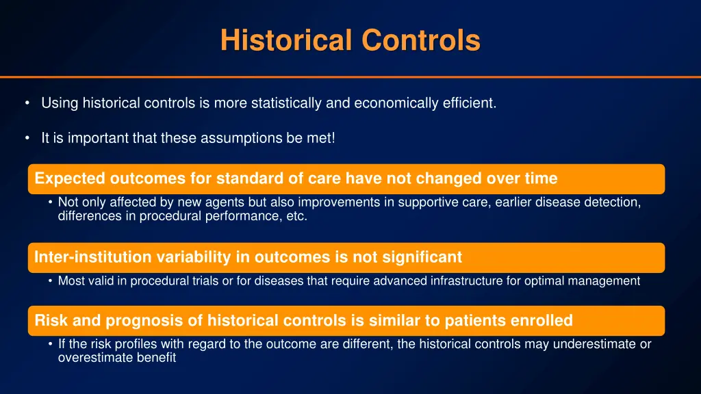 historical controls