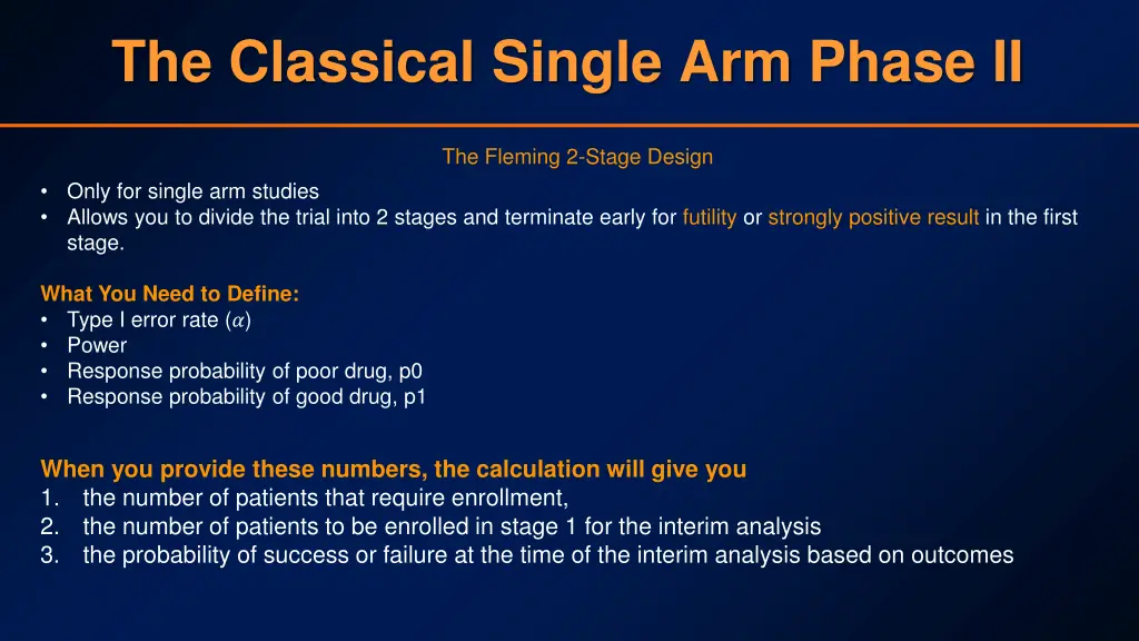 the classical single arm phase ii 2