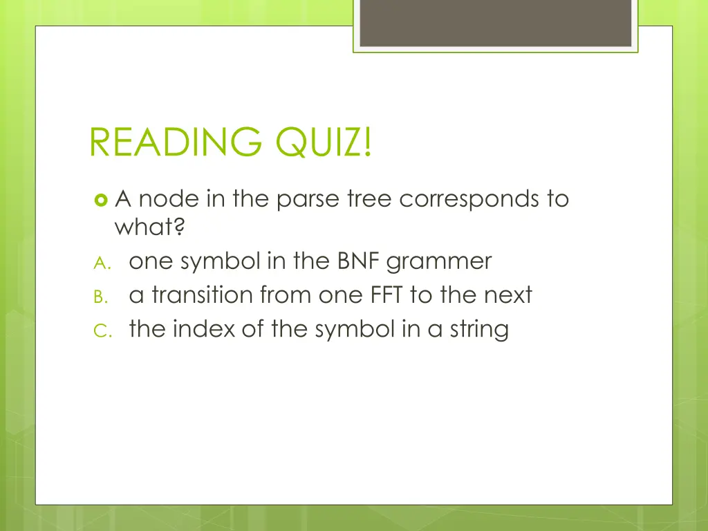 reading quiz