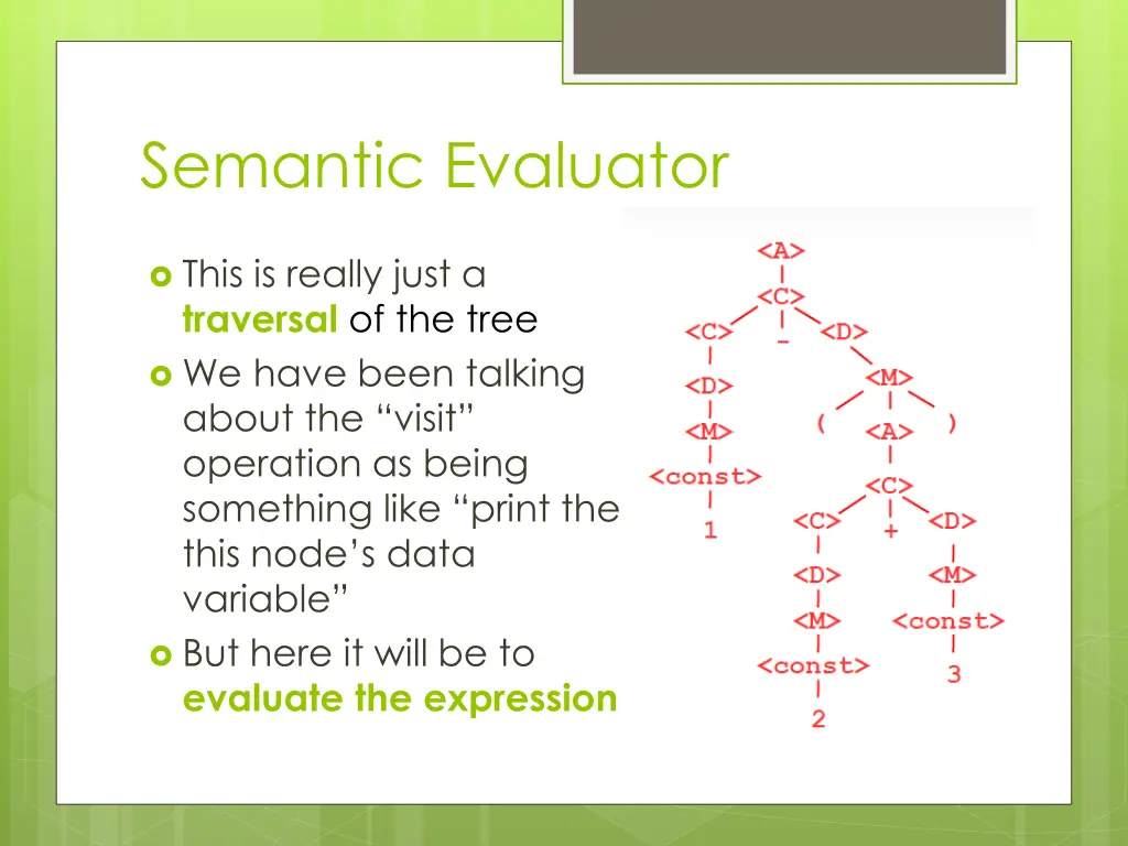 semantic evaluator