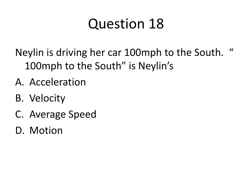 question 18