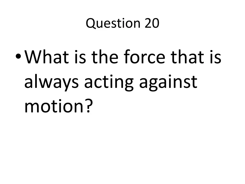 question 20