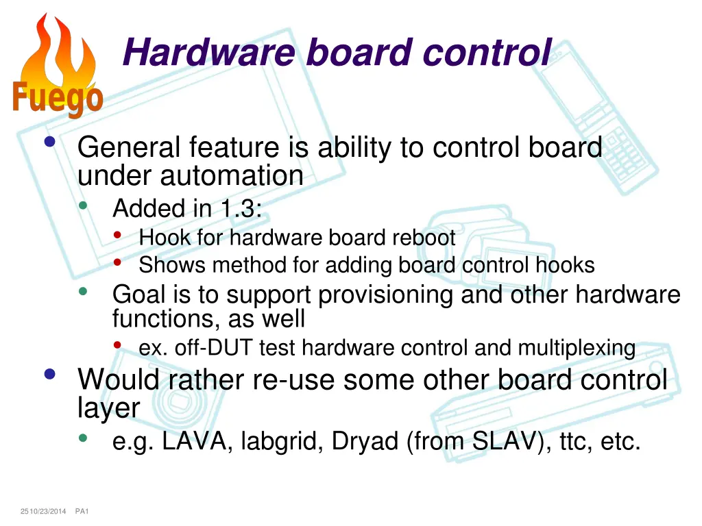 hardware board control