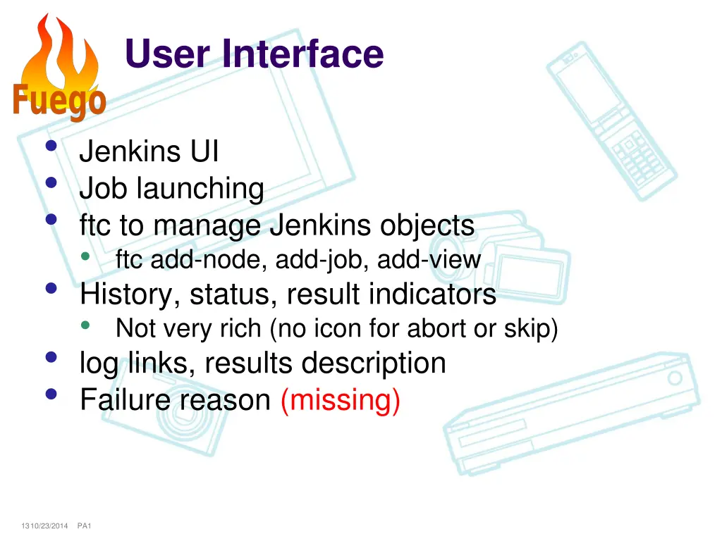 user interface