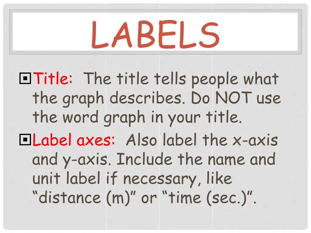 labels
