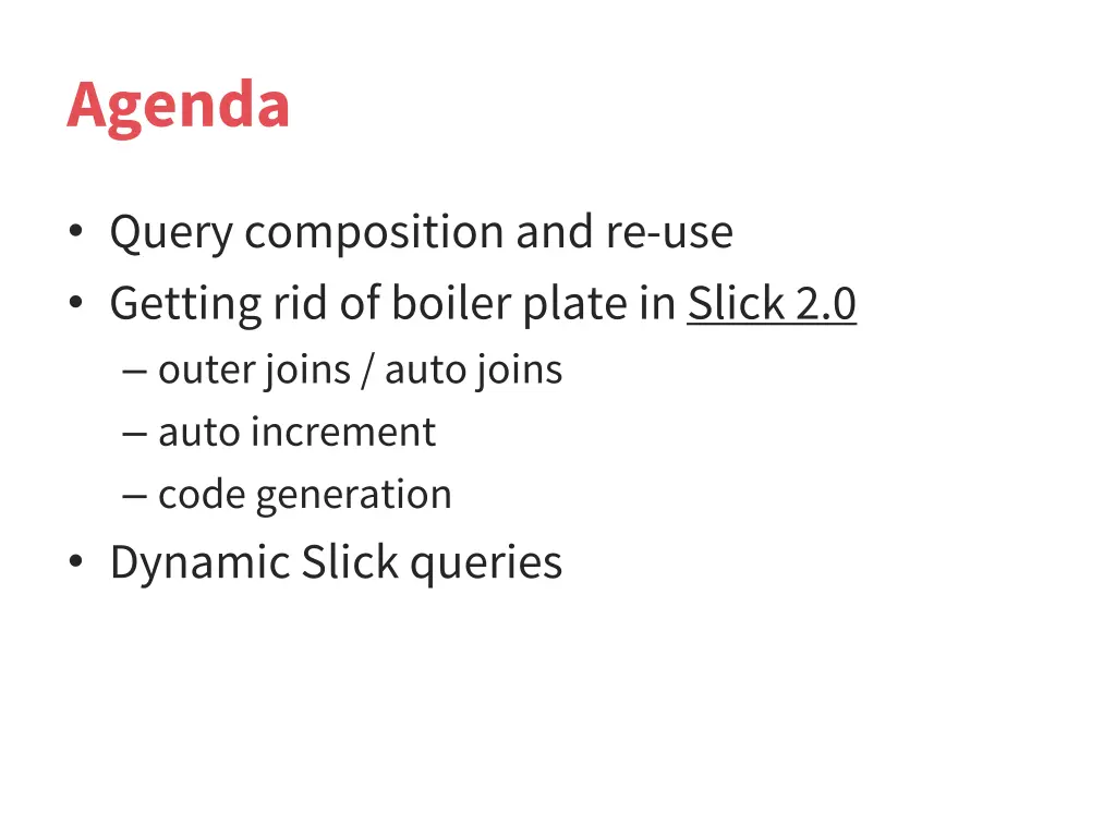 agenda
