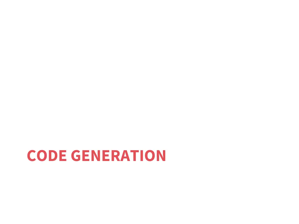 code generation