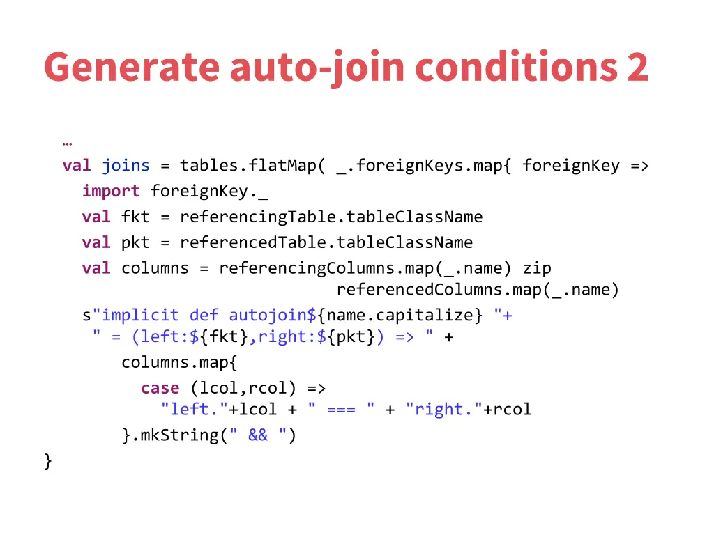 generate auto join conditions 2