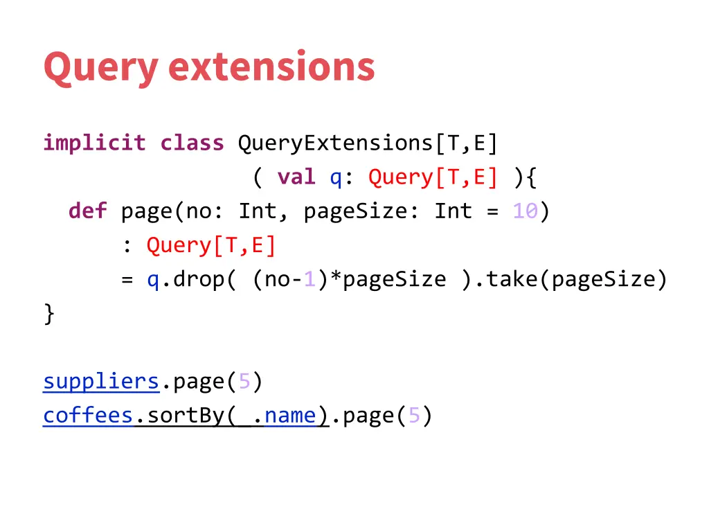 query extensions