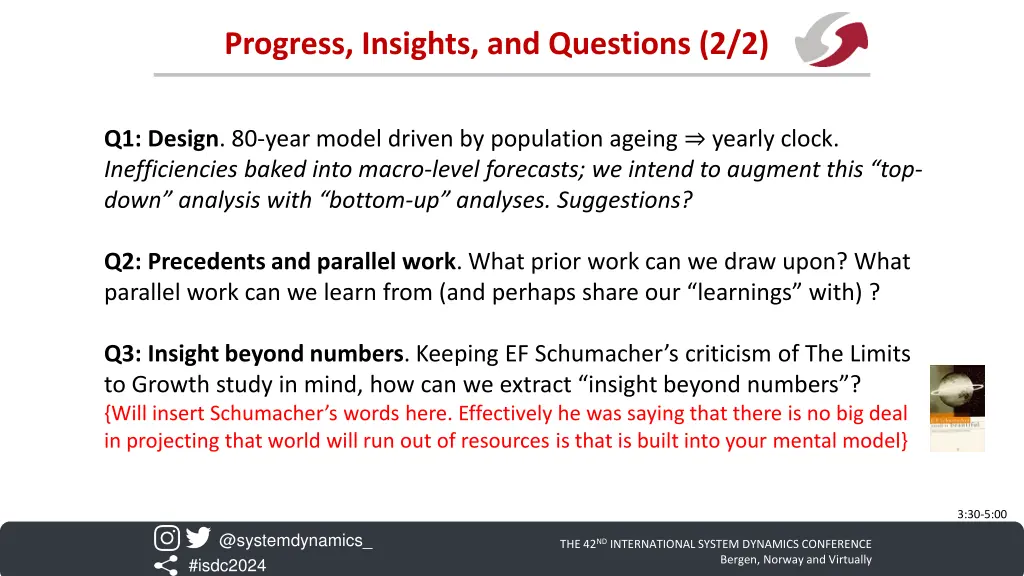 progress insights and questions 2 2
