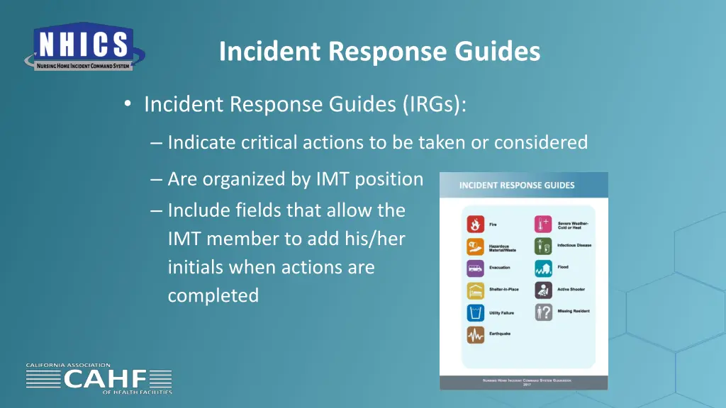 incident response guides