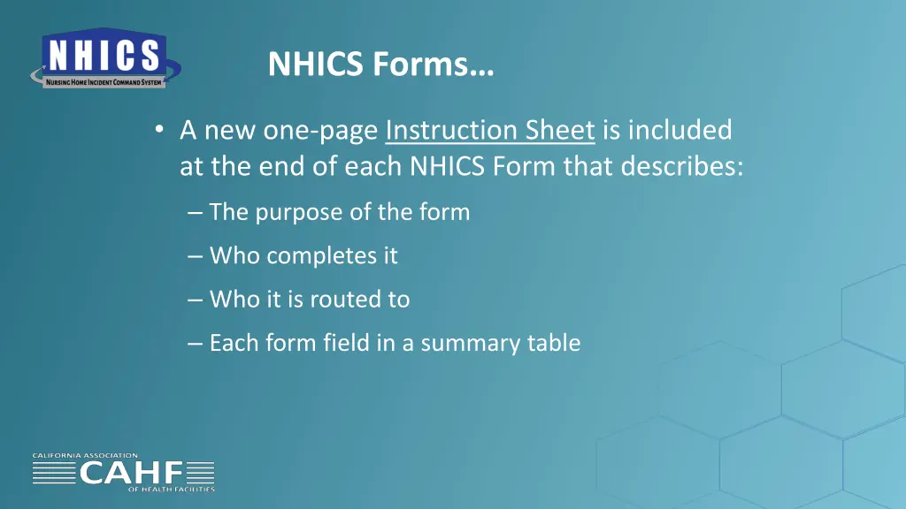 nhics forms 2