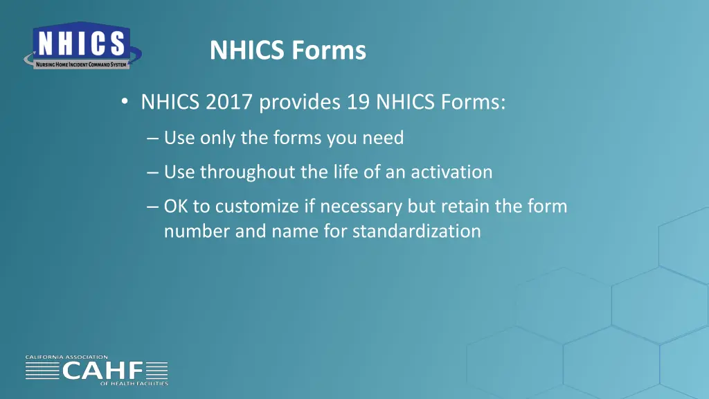 nhics forms