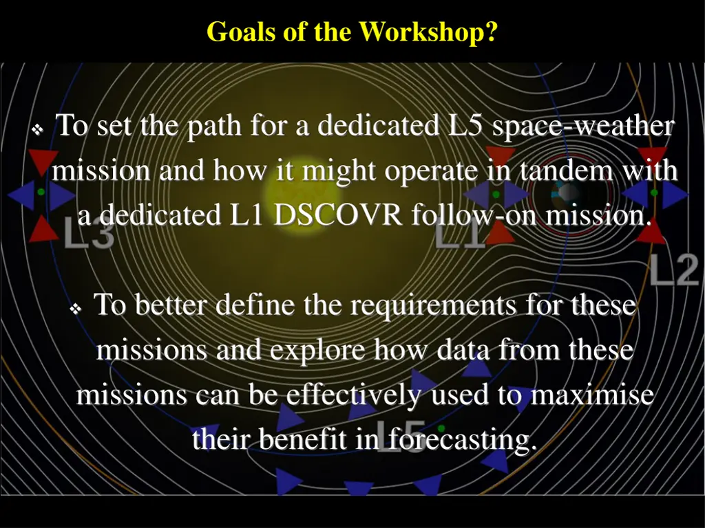 goals of the workshop