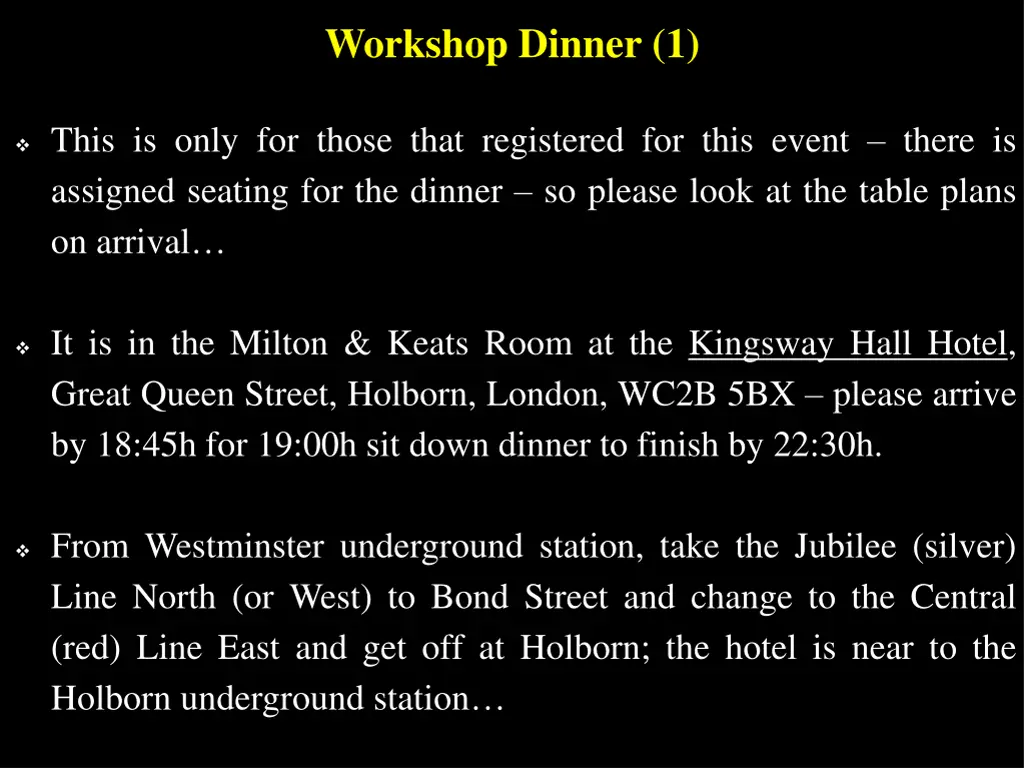 workshop dinner 1