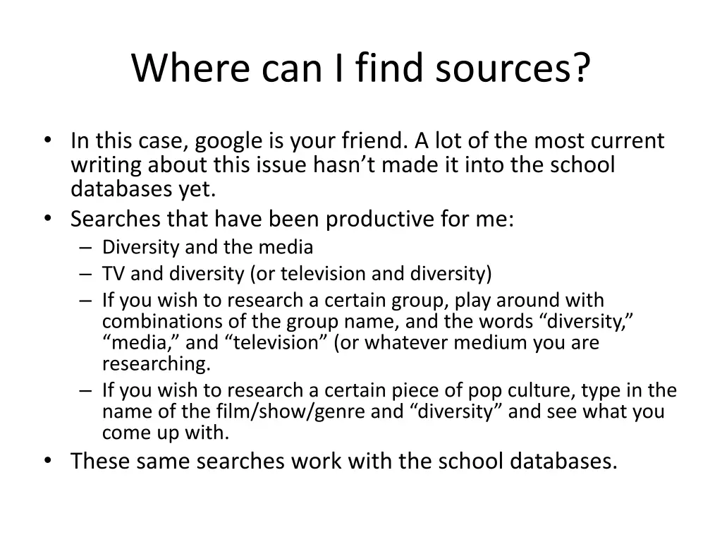 where can i find sources