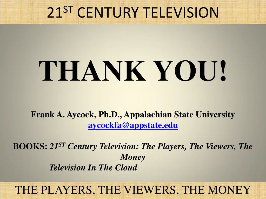 21 st century television 1