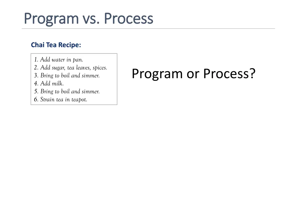 program vs process program vs process 1