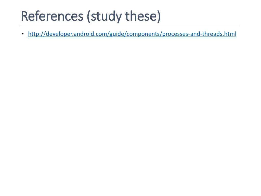 references study these references study these