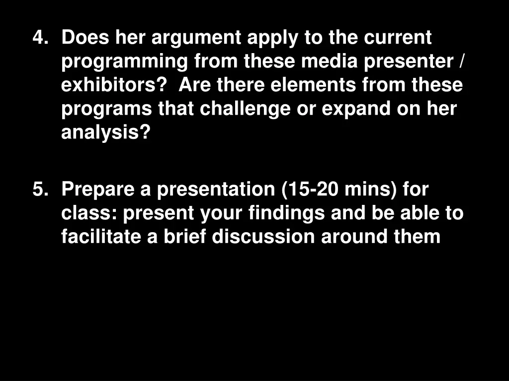 4 does her argument apply to the current