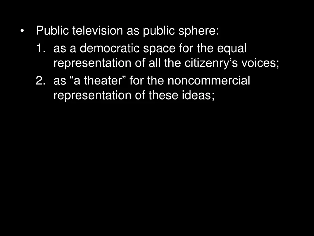 public television as public sphere 6