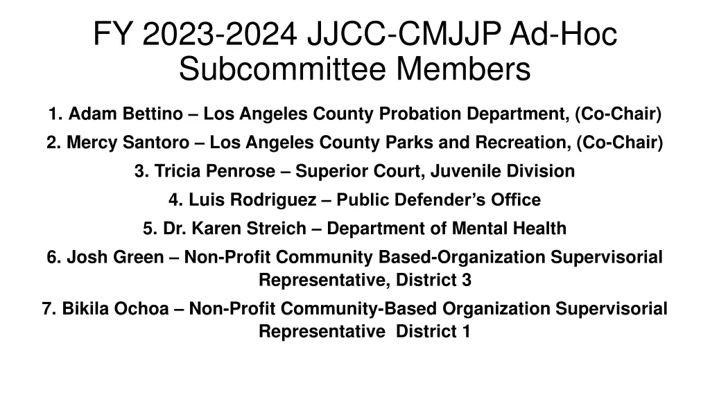 fy 2023 2024 jjcc cmjjp ad hoc subcommittee