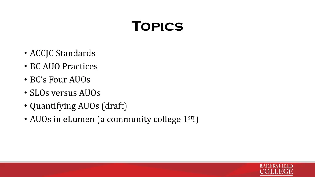 topics