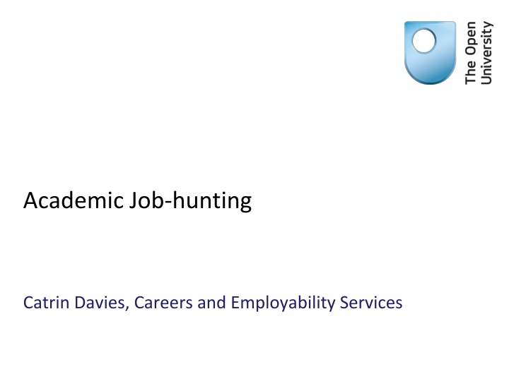 academic job hunting
