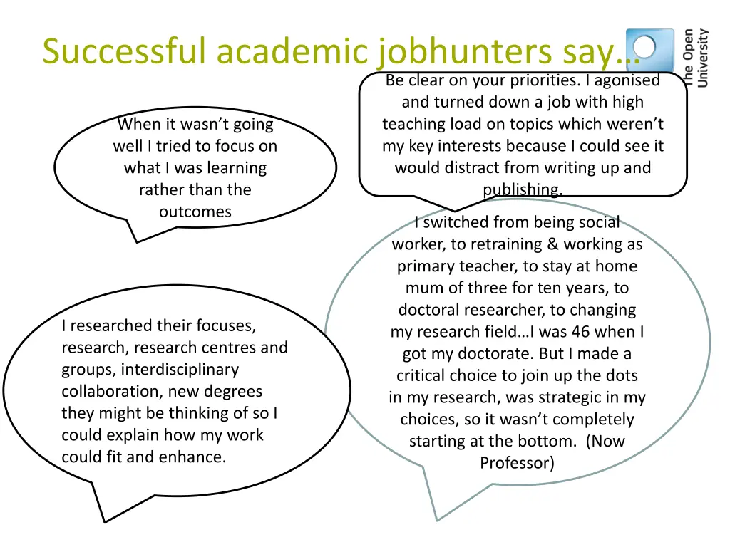 successful academic jobhunters say