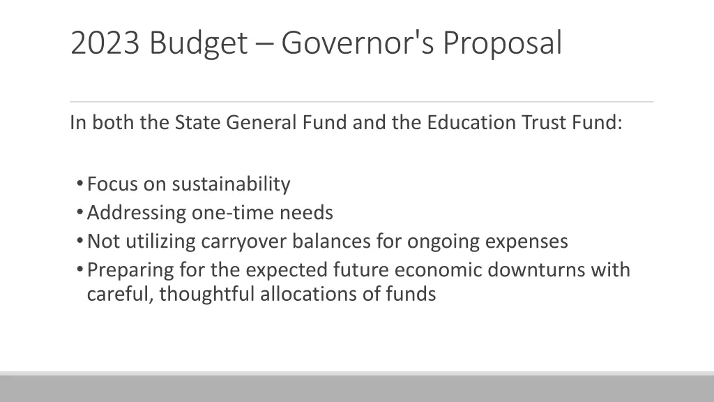 2023 budget governor s proposal 2