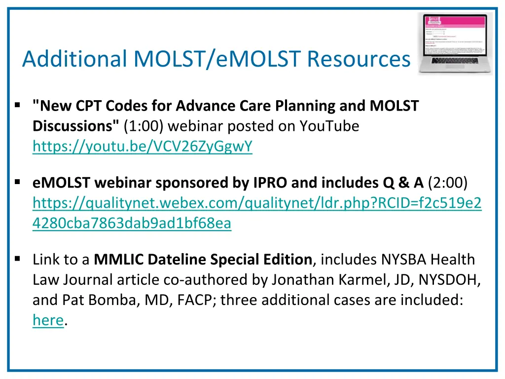 additional molst emolst resources 1