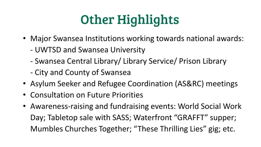 other highlights