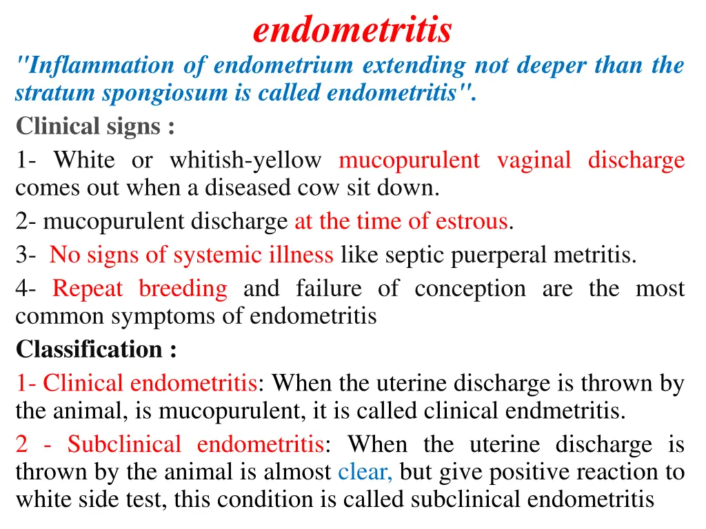 endometritis