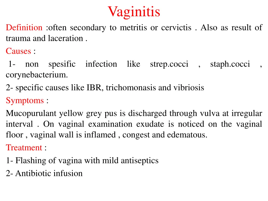 vaginitis