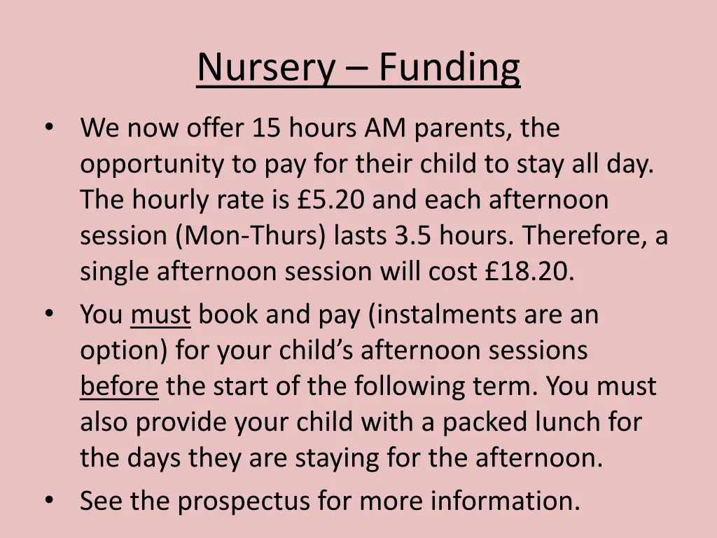 nursery funding 1