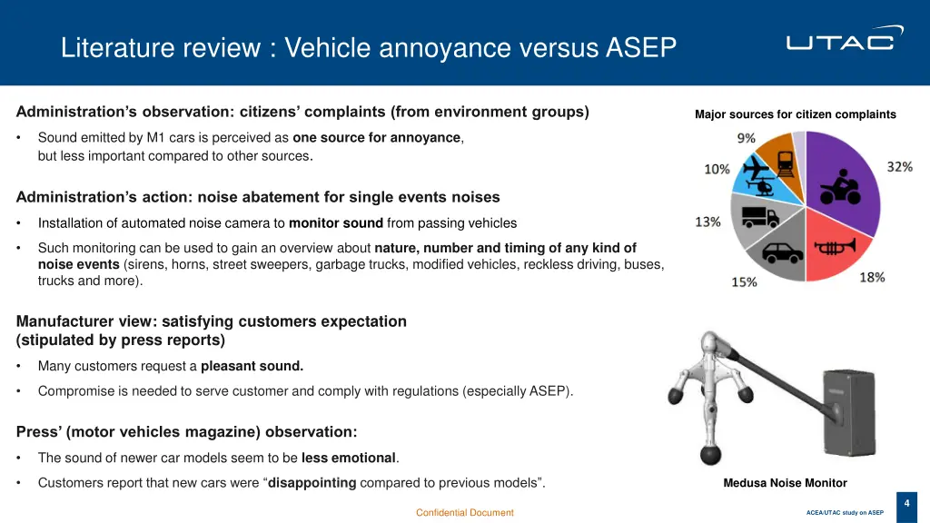 literature review vehicle annoyance versus asep