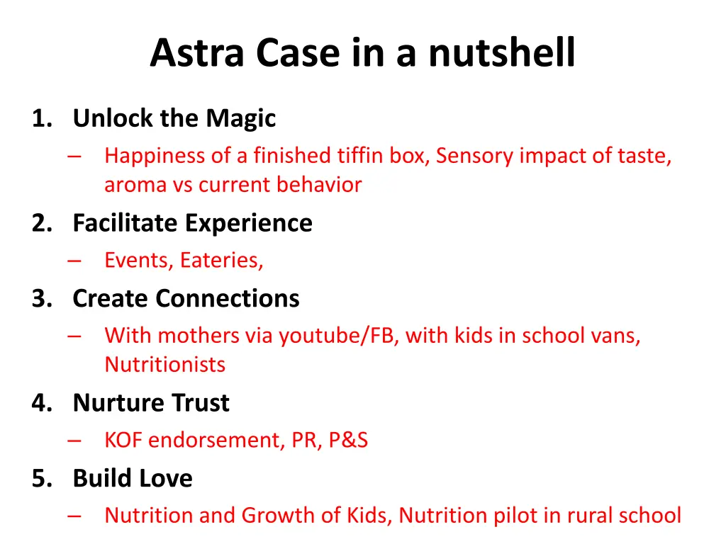 astra case in a nutshell
