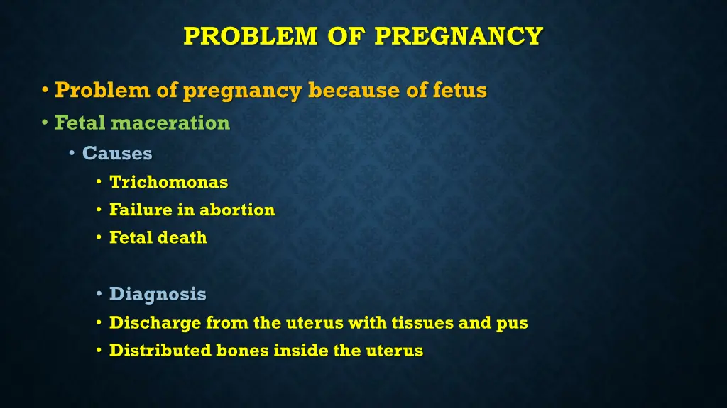 problem of pregnancy 16