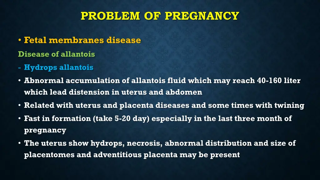 problem of pregnancy 2