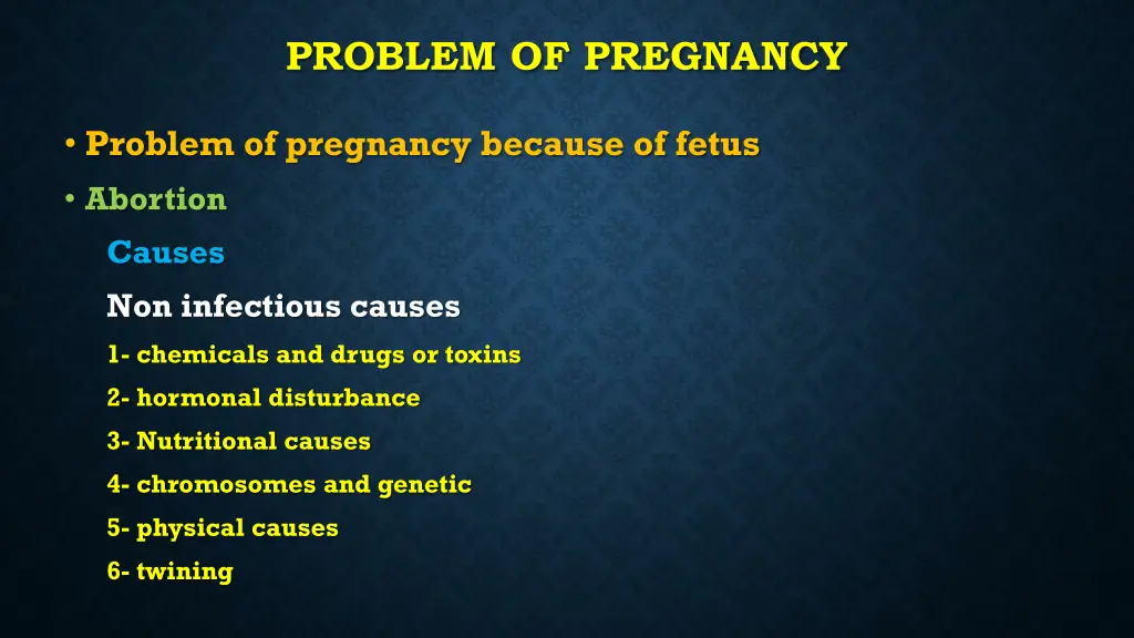 problem of pregnancy 22