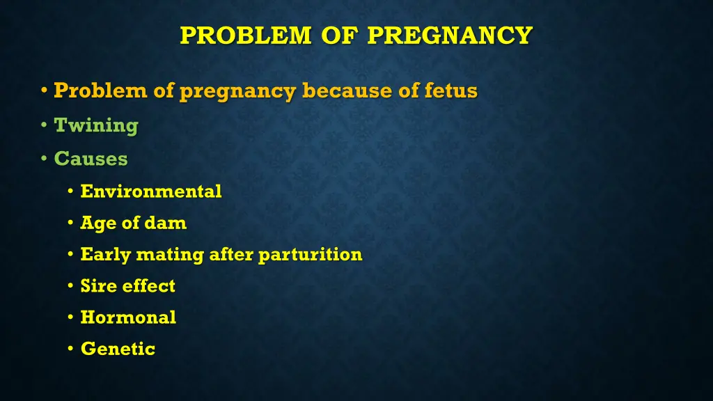 problem of pregnancy 25