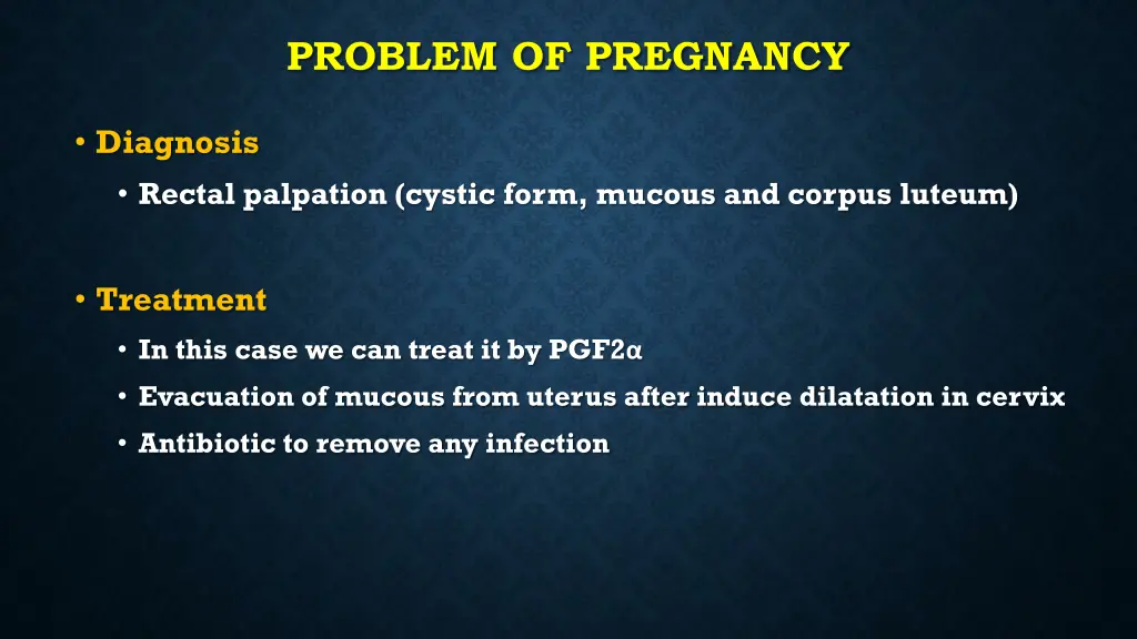 problem of pregnancy