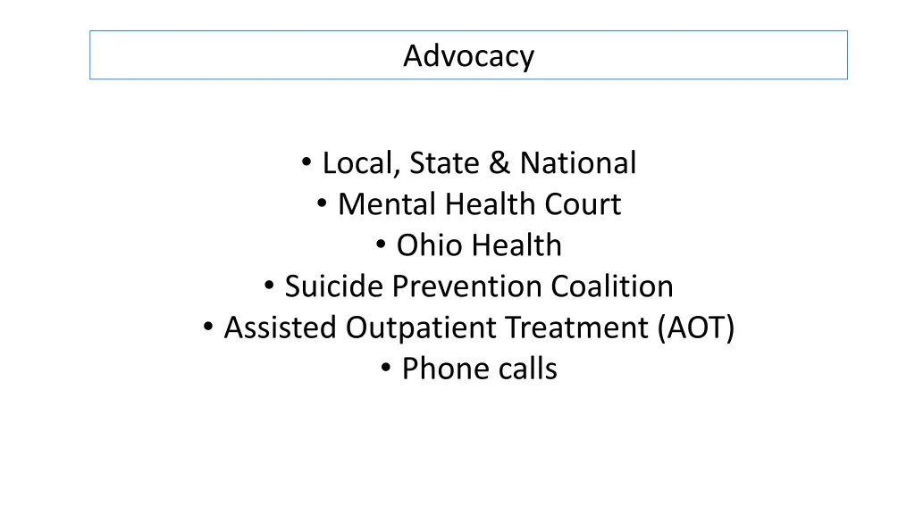 advocacy