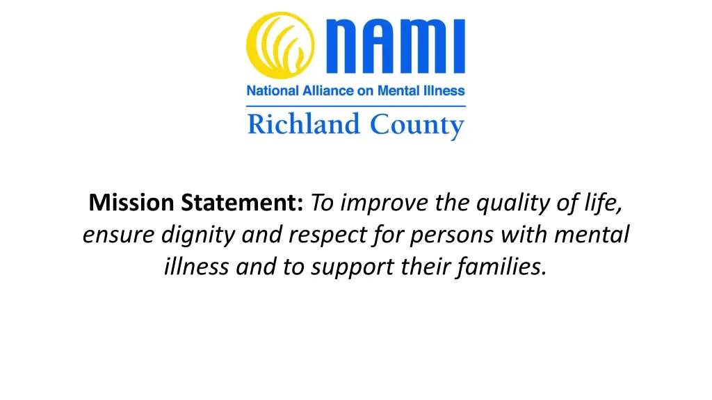mission statement to improve the quality of life
