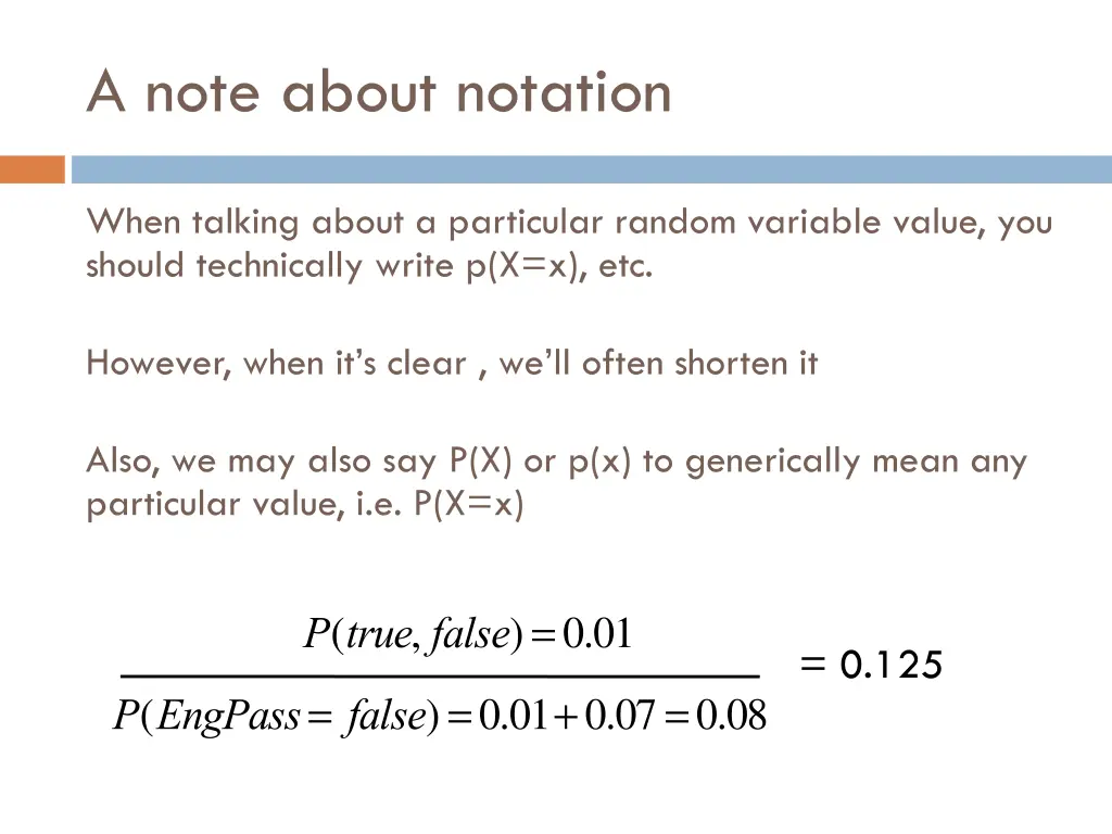 a note about notation