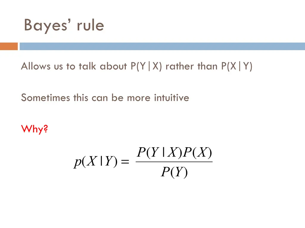 bayes rule